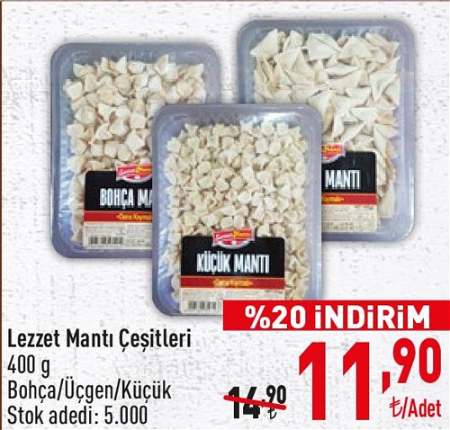 Lezzet Mantı Çeşitleri 400 g image