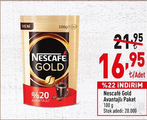 Nescafe Gold Avantajlı Paket 100 g image