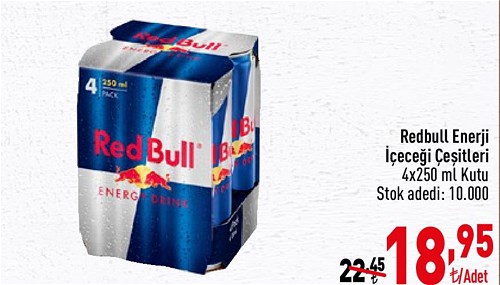 Redbull Enerji İçeceği Çeşitleri 4x250 ml image