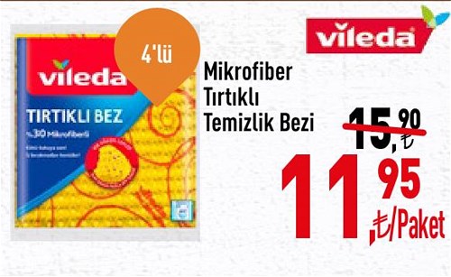 Vileda Mikrofiber Temizlik Bezi 4'lü image