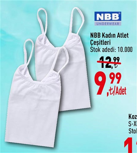 NBB Kadın Atlet Çeşitleri/Adet image