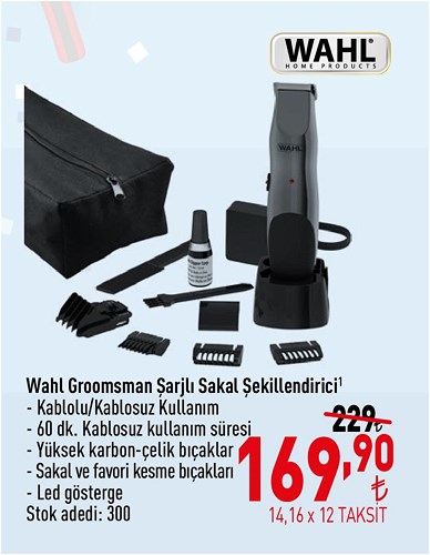 Wahl Groomsman Şarjlı Sakal Şekillendirici image