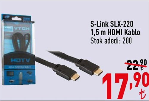 S-Link SLX-220 1,5 m Hdmı Kablo image