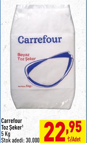 Carrefour Toz Şeker 5 kg image