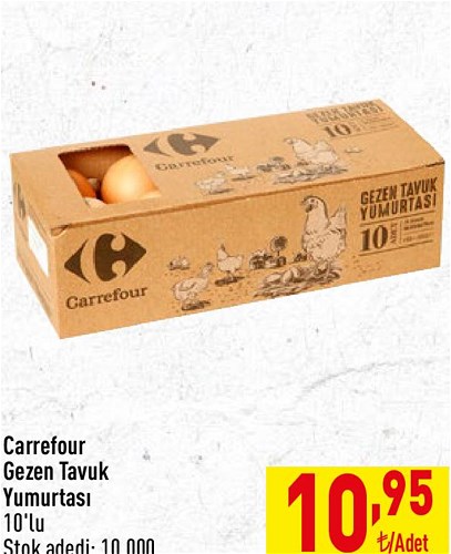 Carrefour Gezen Tavuk Yumurtası 10'lu image