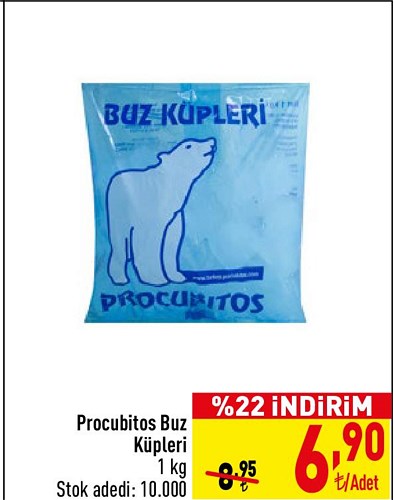 Procubitos Buz Küpleri 1 kg image