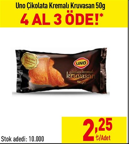 Uno Çikolata Kremalı Kruvasan 50 g image