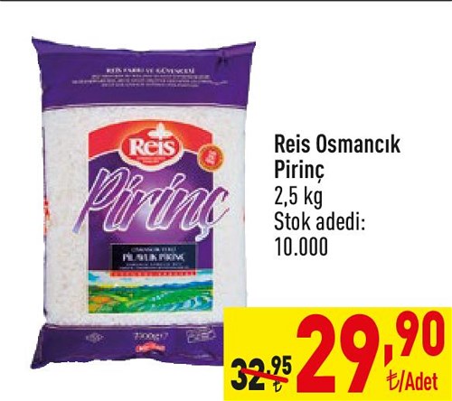 Reis Osmancık Pirinç 2,5 kg image