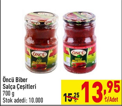 Öncü Biber Salça Çeşitleri 700 g image