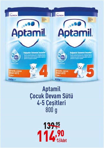 Aptamil Çocuk Devam Sütü 4-5 Çeşitleri 800 g image