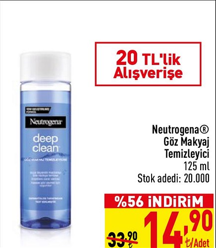 Neutrogena Göz Makyaj Temizleyici 125 ml  image