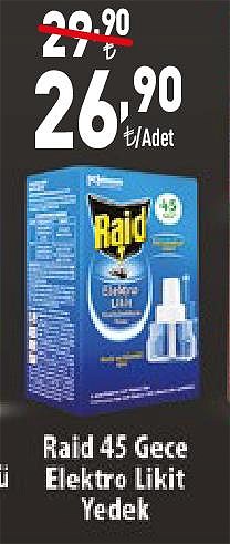 Raid 45 Gece Elektro Likit Yedek image