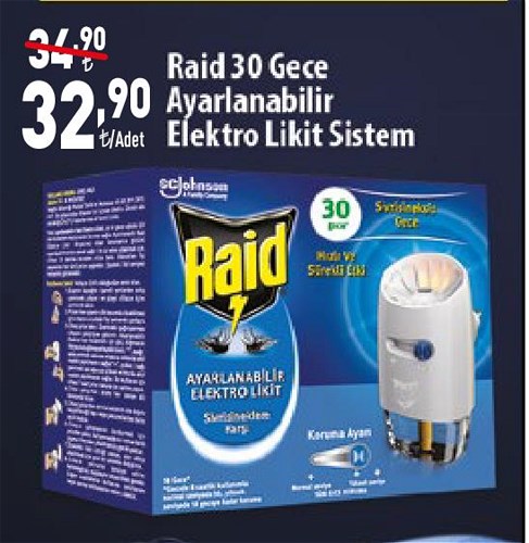 Raid 30 Gece Ayarlanabilir Elektro Likit Sistem image