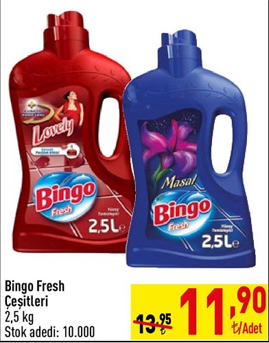 Bingo Fresh Çeşitleri 2,5 kg image