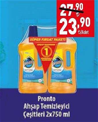 Pronto Ahşap Temizleyici Çeşitleri 2x750 ml image