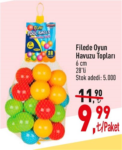 Filede Oyun Havuzu Topları 6 cm 28'li image