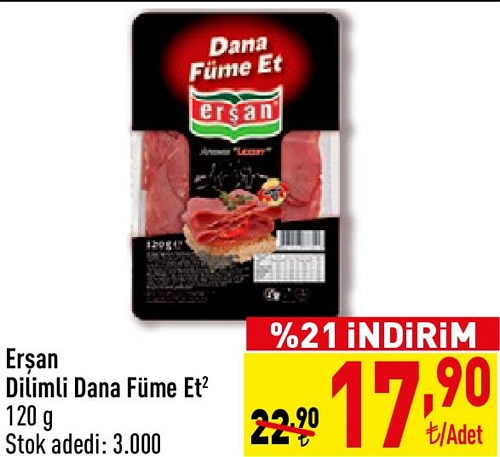 Erşan Dilimli Dana Füme Et 120 g image