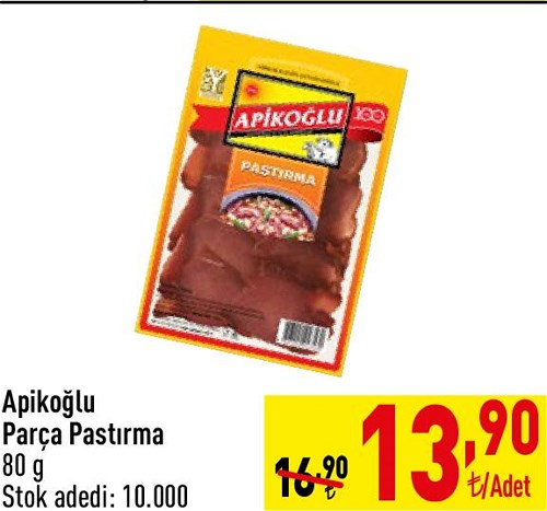 Apikoğlu Parça Pastırma 80 g image