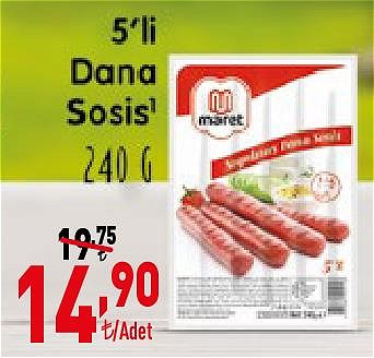 Maret 5'li Dana Sosis 240 g image