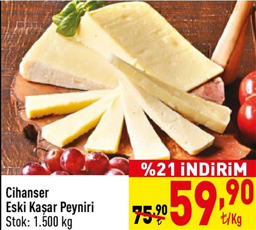 Cihanser Eski Kaşar Peyniri kg image