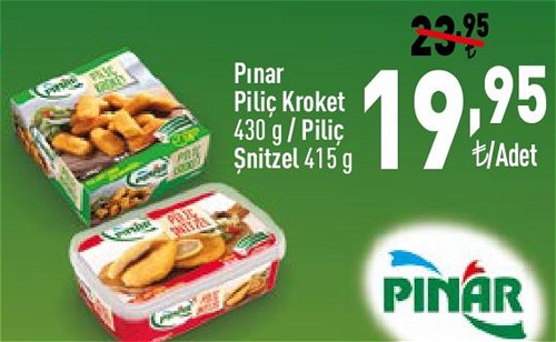 Pınar Piliç Kroket 430 g/Piliç Şnitzel 415 g image