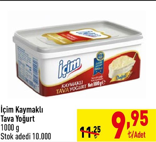 İçim Kaymaklı Tava Yoğurt 1000 g image