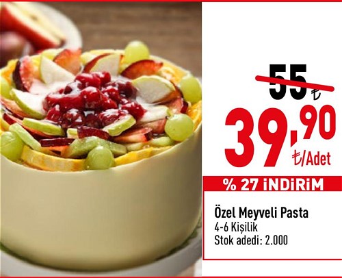 Özel Meyveli Pasta 4-6 Kişilik image