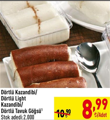 Dörtlü Kazandibi/Light Kazandibi/Tavuk Göğsü  image