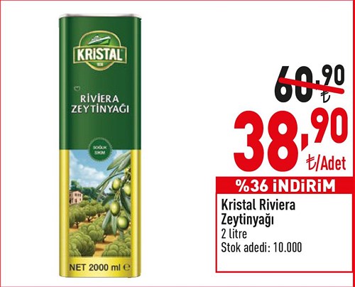 Kristal Riviera Zeytinyağı 2 l image