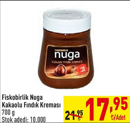 Fiskobirlik Nuga Kakaolu Fındık Kreması 700 g image