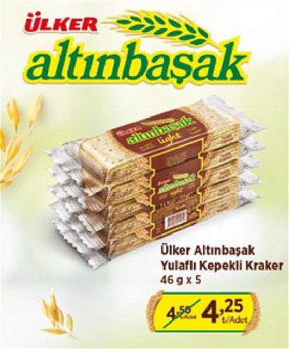 Ülker Altınbaşak Yulaflı Kepekli Kraker 46 gx5 image