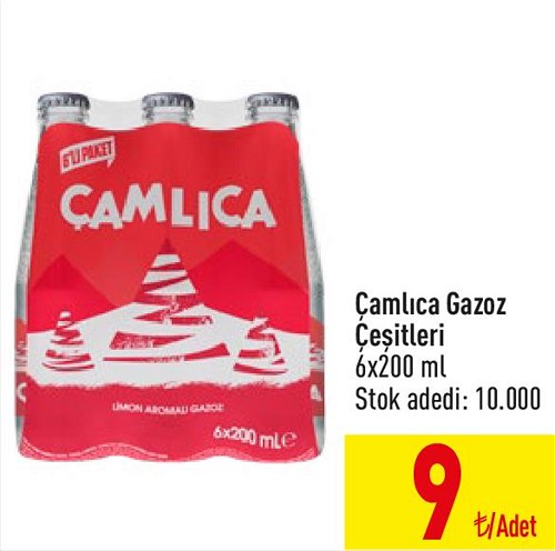 Çamlıca Gazoz Çeşitleri 6x200 ml image