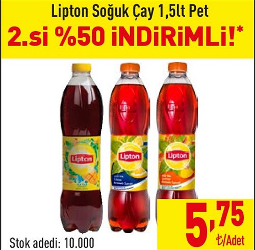 Lipton Soğuk Çay 1,5 lt Pet image