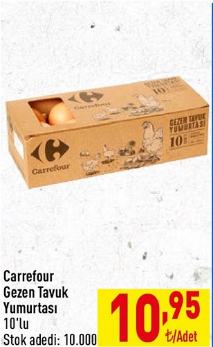 Carrefour Gezen Tavuk Yumurtası 10'lu image