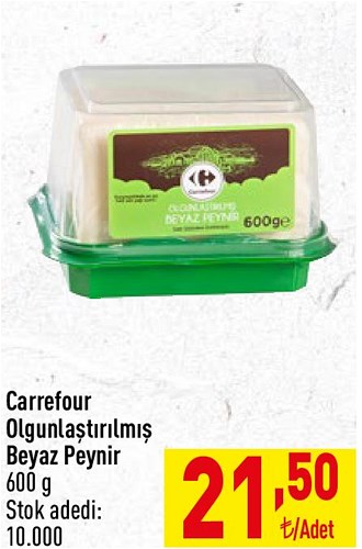 Carrefour Olgunlaştırılmış Beyaz Peynir 600 g image