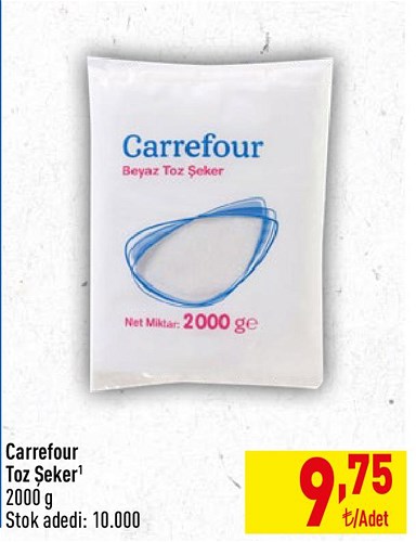 Carrefour Toz Şeker 2000 g image