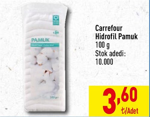 Carrefour Hidrofil Pamuk 100 g image