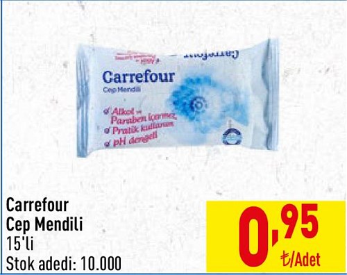 Carrefour Cep Mendili 15'li image