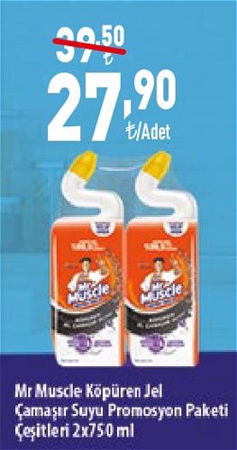 Mr. Muscle Köpüren Jel Çamaşır Suyu Promosyon Paketi Çeşitleri 2x750 ml image