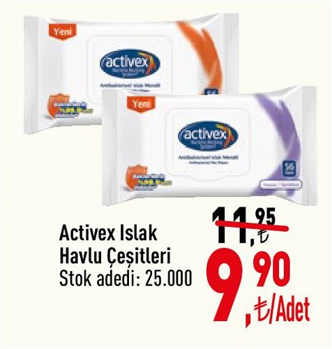 Activex Islak Havlu Çeşitleri/Adet image