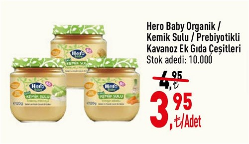 Hero Baby Organik/Kemik Sulu/Prebiyotik Kavanoz Ek Gıda Çeşitleri/Adet image