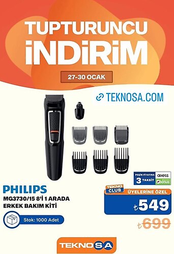 Philips MG3730/15 8'i 1 Arada Erkek Bakım Kiti image