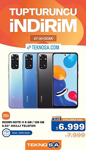 Xiaomi Redmi Note 11 6GB/128GB 6.53 inç Akıllı Telefonu image