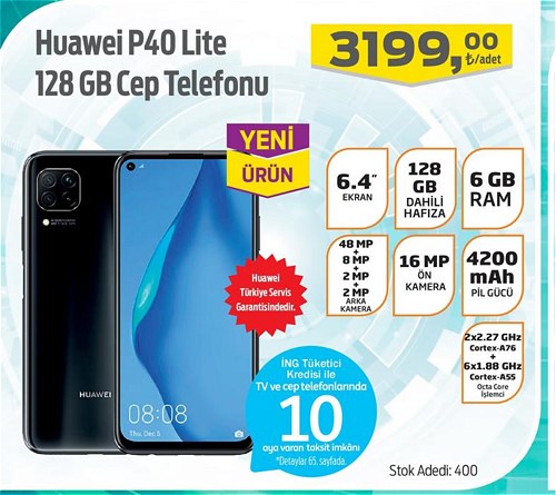 Huawei P40 Lite 128 Gb Cep Telefonu image