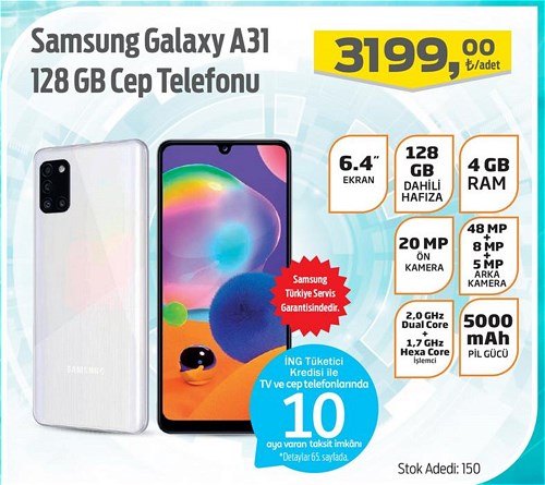 Samsung Galaxy A31 128 Gb Cep Telefonu image