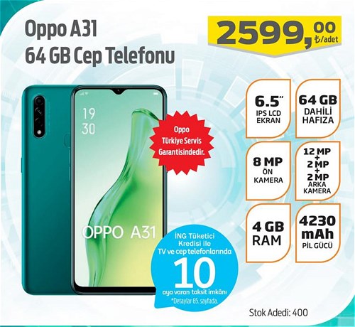 Oppo A31 64 Gb Cep Telefonu image