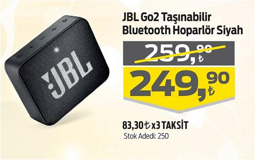 JBL Go2 Taşınabilir Bluetooth Hoparlör Siyah image