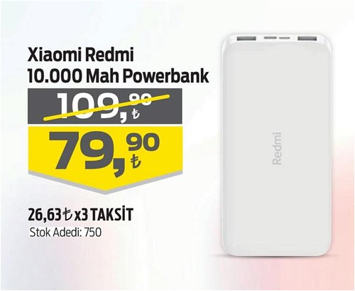 Xiaomi Redmi 10.000 Mah Powerbank image
