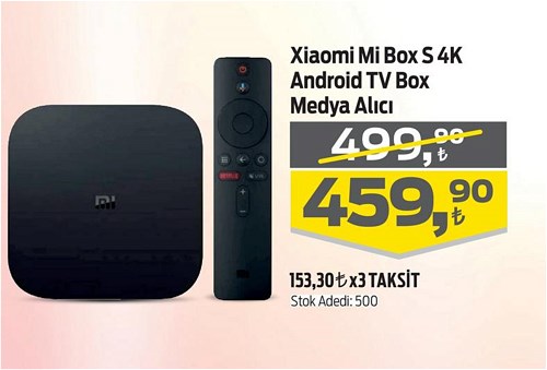 Xiaomi Mi Box S 4K Android TV Box Medya Alıcı image