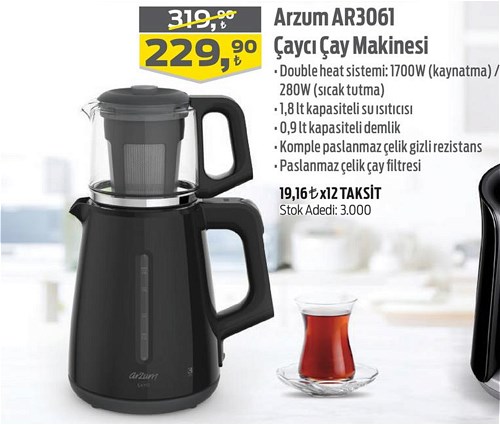 Arzum AR3061 Çaycı Çay Makinesi image